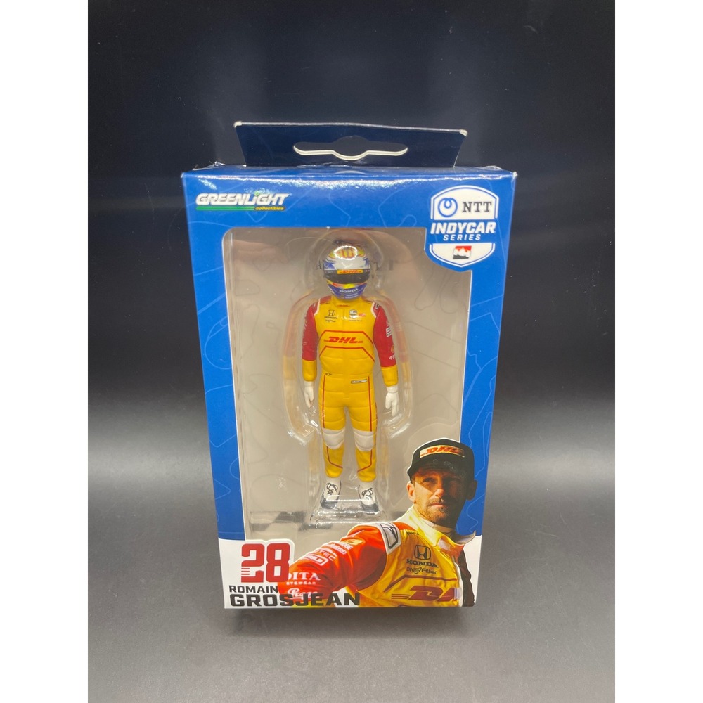 Greenlight Romain Grosjean 28 DHL IndyCar 1:18 Scale Driver Figure Limited Ed